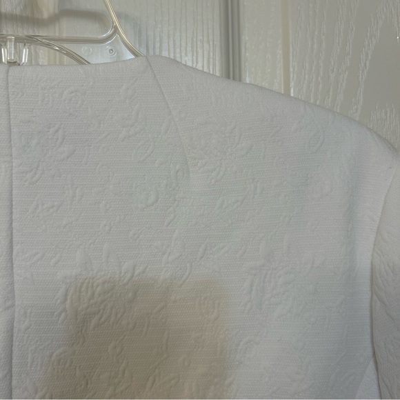 NWT Veronica Beard Kensington Knit Fitted Jacket in White Size L - Picture 11 of 13